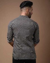 New! Pure Cotton Hand Block Print Short Kurta Pure Cotton for Men