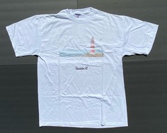 VTG 1990 Charleston South Carolina Lighthouse Seagulls Tourist Jerzees T Shirt L