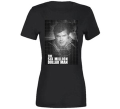 Six Million Dollar Man Lee Majors 70s Classic Tv T Shirt