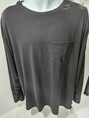 Deyeck black XL long sleeve crewneck snap entry shoulder/sleeve SURGICAL (1)