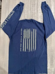 UNITED STATES MARINES USMC “SEMPER FIDELIS” Blue Long Sleeve T-Shirt – Sz M