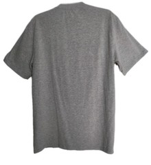 Comfy Chemo Men’s M Chemotherapy Port Access Zipper Short Sleeve Shirt Grey