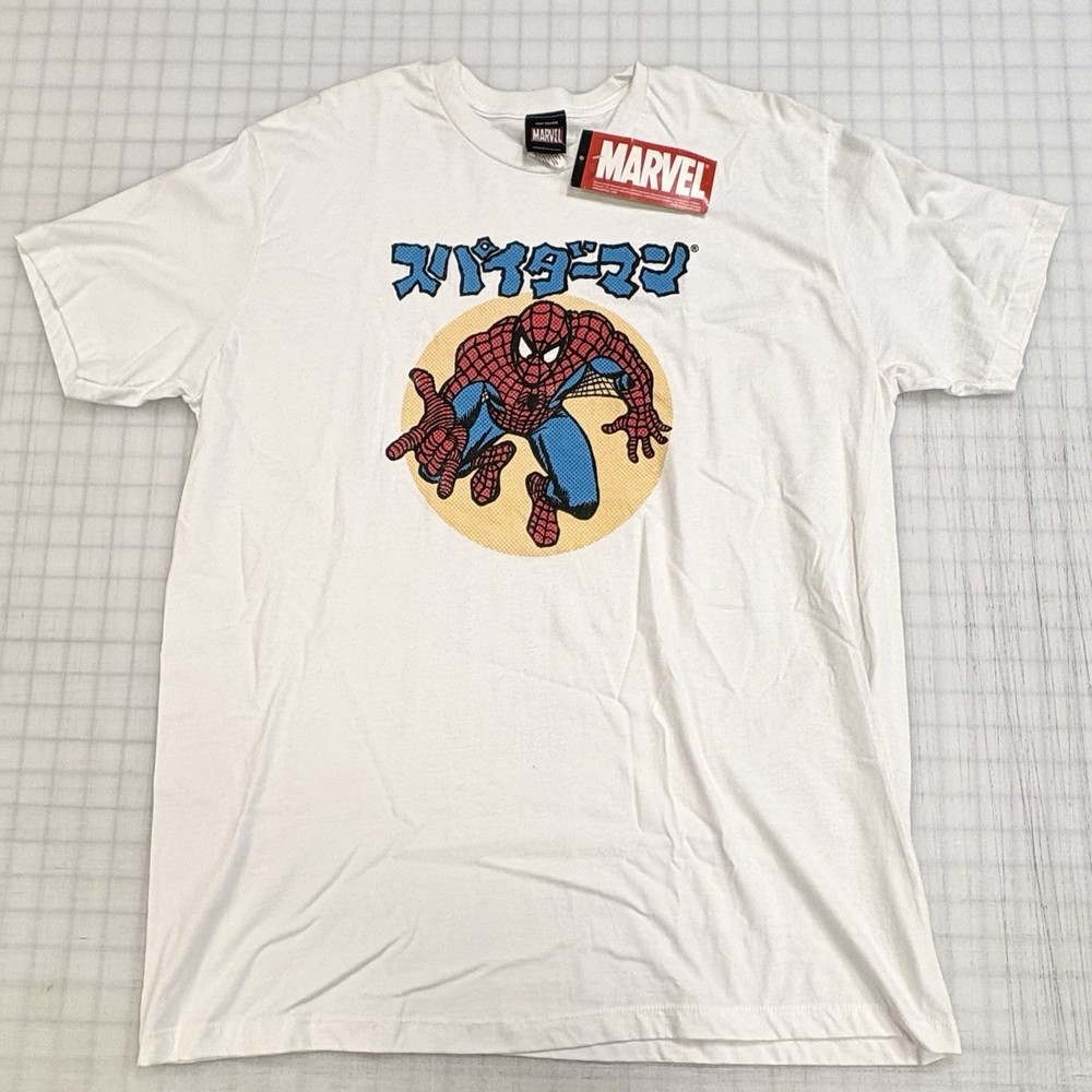 Vintage Y2K 2008 Spider-Man Mad Engine Japanese Marvel Comics Shirt Size XL