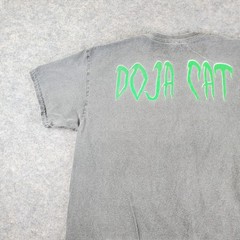 Doja Cat Shirt Mens Medium Gray Crew Neck Short Sleeve Graphics Stretch Pullover