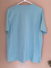 POLO RALPH LAUREN T-Shirt Men’s L Blue Alab V-Neck Short Sleeve 100% Cotton NEW