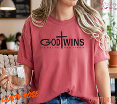 Unisex God Wins T-Shirt, Men T shirt,Women T shirt Gift Christian Cross Bible G