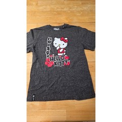 LRG Hello Kitty Apple Graphic Tee Gray Marled Kawaii Shirt Women’s Large nwot