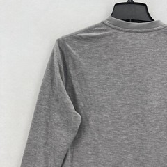 Terramar Heavyweight Merino Wool Thermal Crew Shirt Mens Small Gray Hiking Camp