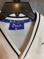 Vonde Sports Jersey Full Zip Adult XL White