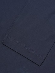 KITON KIRED “Kiss” Navy Blue Exclusive Crepe Cotton Long Sleeve T-Shirt NEW
