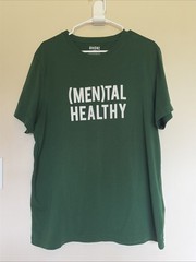 Rhone x MensHealth Green MENTAL HEALTHY Gym Exercise Workout Crewneck T-shirt XL