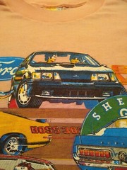 Vintage Ford Mustang Shelby GT Boss Shirt Size Large 80s Tee Ford Motors USA