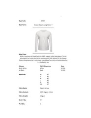 AWDis Ecologie Erawan Organic Long-sleeve Tee EA021 – Crew Neck Cotton Tee