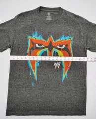 Ultimate Warrior Mask WWE Wrestling T-Shirt Men’s Size Medium Gray EUC!