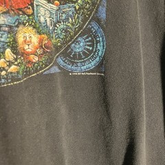 Black 1998 Bill Bell Applejack Vintage Art Astrology Horoscope Long Sleeve XL