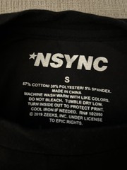 *NSYNC “No Strings Attached” Men’s Black Graphic T-shirt On *NSYNC Label small