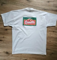 80’s 90’s Creamette Brand Create Logo Front Back Tshirt Best White USA XL