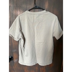 Free Planet Mens Relaxed Fit Cotton Crewneck T-Shirt Tan Taupe Small