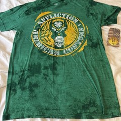 Affliction Mens T-shirt AC Shamrock Size L