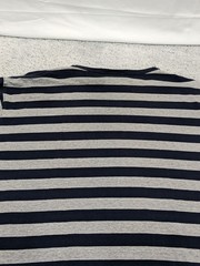 Polo Jeans Ralph Lauren Striped Long Sleeve Shirt Pullover Medium Blue Gray READ