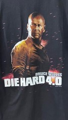 2007 Bruce Willis “DIE HARD 4.0” Movie Tee Size Large
