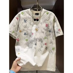 Men’s Trendy Tie-Dye Short Sleeve T-Shirt Summer Casual Slim Fit Crew Neck Top
