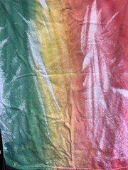 Cat Face Reggae Tie Dye T-Shirt 2XL (50/52) Colorful Psychedelic Graphic Tee