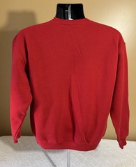 Vintage Russell Athletic 90s Blank Red Pullover Sweatshirt Unisex Size M