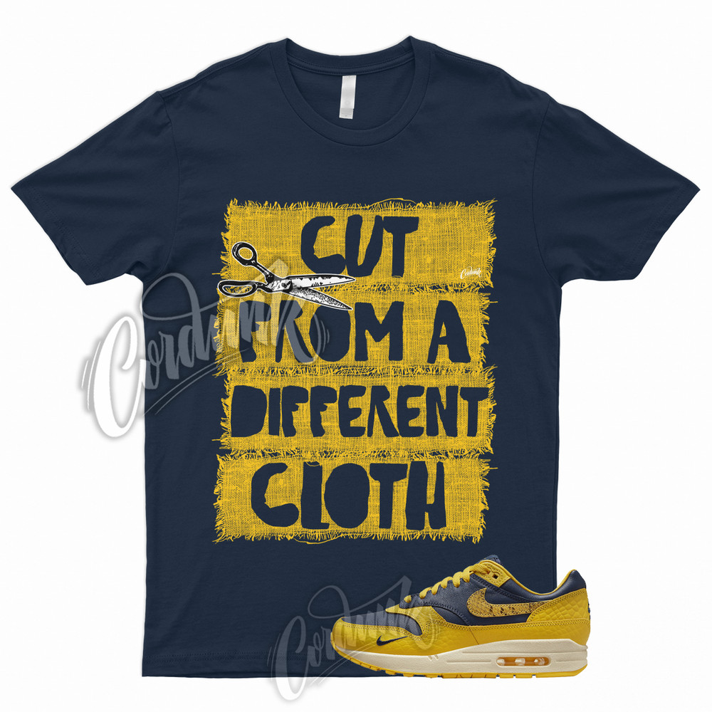 CUT T Shirt to Match Air Max 1 CO.JP Michigan Midnight Navy Varsity Maize WMNS
