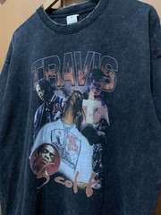 Travis Scott Shirt Mens XL Featuring Distressed Wash Styl Rap Tee Hip Hop Music