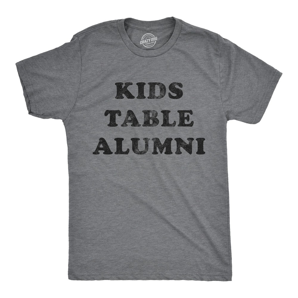 Mens Kids Table Alumni T Shirt Funny Thanksgiving Dinner Sarcastic Holiday
