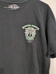 7.62 Design Exchange Select Men’s M Black Cotton Crew Neck Military Graphic Tee