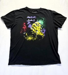 Marvel T Shirt Mens Large Black Graphic Infinity War Gauntlet Thanos Cotton