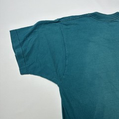 VTG BVD Shirt Mens Large Turquoise Pocket Crewneck USA Single Stitch Selvedge
