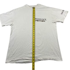 VTG Panama Jack Myrtle Beach Men’s Single Stitch S/S T-Shirt Ivory • USA • Large