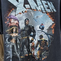 Vintage 2000s X-Men Cyclops Wolverine Marvel Mad Engine Tee Shirt Mens Large