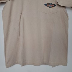 Vintage Harley Davidson T-Shirt Mens Large Beige Holoubek Ann Arbor, MI USA 98′
