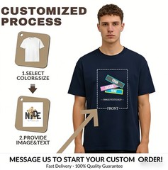 Couple Anniversary Gift Custom Name and Date 100% Cotton T-Shirt