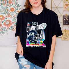 Seattle Seahawks 2025 Champions Super Bowl LX Shirt Seahawks Fan Tee – S to 5XL