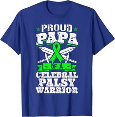 Proud Papa Of A Cerebral Palsy Warrior CP Awareness D Unisex T-Shirt