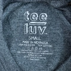Tee Luv Genius T-Shirt Gray Size Small Periodic Table NWT