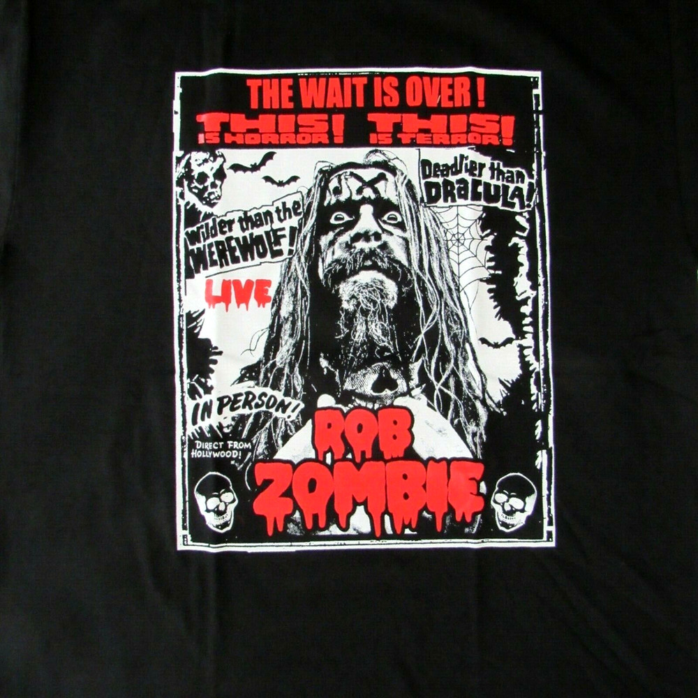 Free SAME DAY SHIPPING ROB ZOMBIE This Is Terror This Is Horror LIVE Shirt LARGE