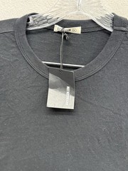 Buck Mason T Shirt Mens Size XL Black Slub Curved Hem Tee Short Sleeve Cotton