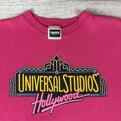 Vintage 1990s Universal Studios Hollywood Pink Crewneck size Men’s XL