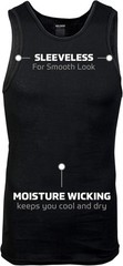 Gildan Men’s A-Shirt Tanks, Multipack, Style G1104 XX-Large, Black (6-pack)
