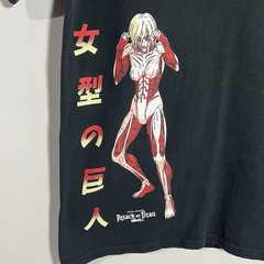 Ripple Junction Attack On Titan Annie Female Anime Black T-Shirt Mens Medium