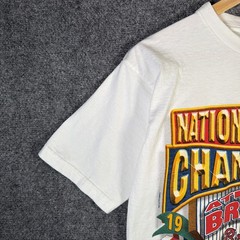 Vintage Atlanra Braves Shirt Adult Small White 90s World Series 1996 Starter USA