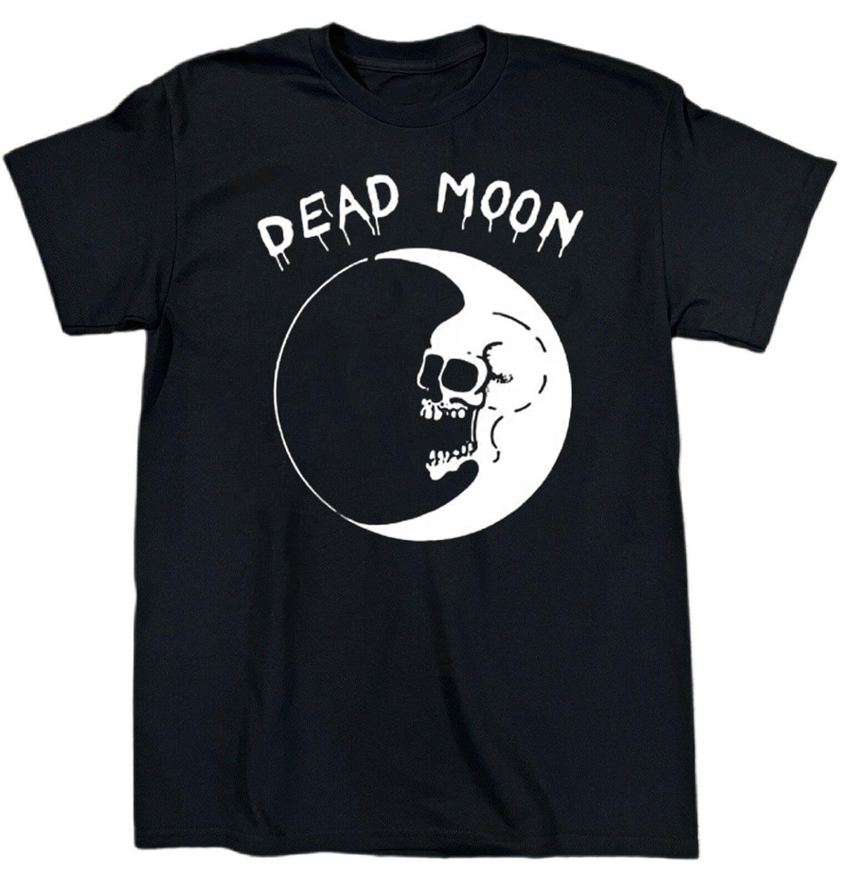 Collection Dead Moon Band Album Heavy Cotton Black T Shirt S-5XL TR547