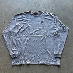 Vintage 90s Ski Santa Fe Long Sleeve Shirt Size XL Gray USA Made