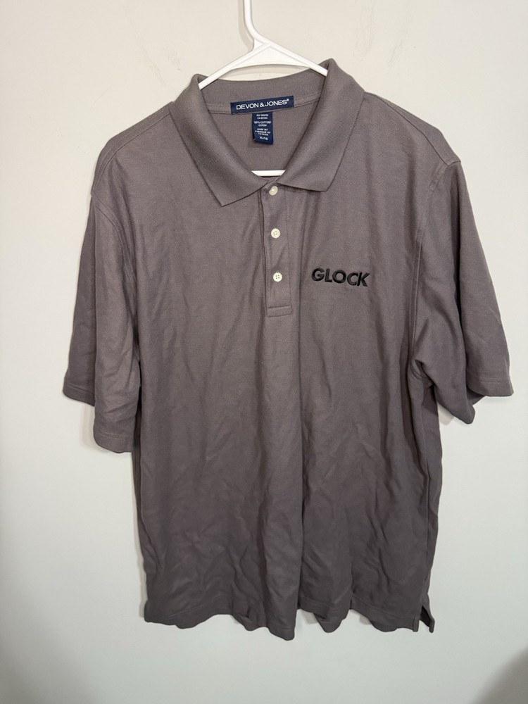 Glock Perfection Mens Embroidered Polo Size XL
